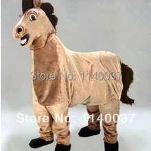 Талисман 2 человек лошадь MASCOT костюм обычай Необычные костюмы аниме косплей комплекты Mascotte тема маскарадный карнавальный костюм