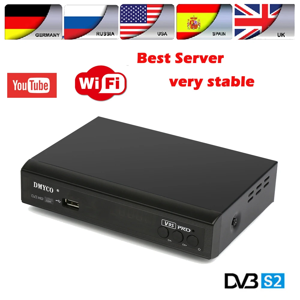 1 Year Europe 7 Clines Server Spain V9S PRO DVB S2