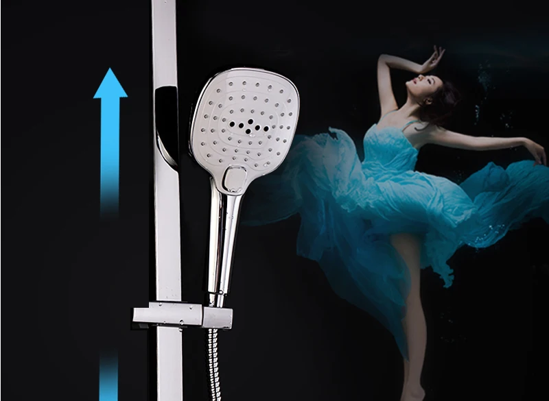In Wall Exposed Touch Digital Shower Bath 3 Function Bathroom Shower Set Smart Intelligent Thermostat Waterfall Rain Shower (18)