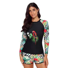 Женский Рашгард, купальник с длинным рукавом, Рашгард, топ для серфинга, цветной блок, купальник для езды на велосипеде, рубашки UPF50+, пляжная одежда# D