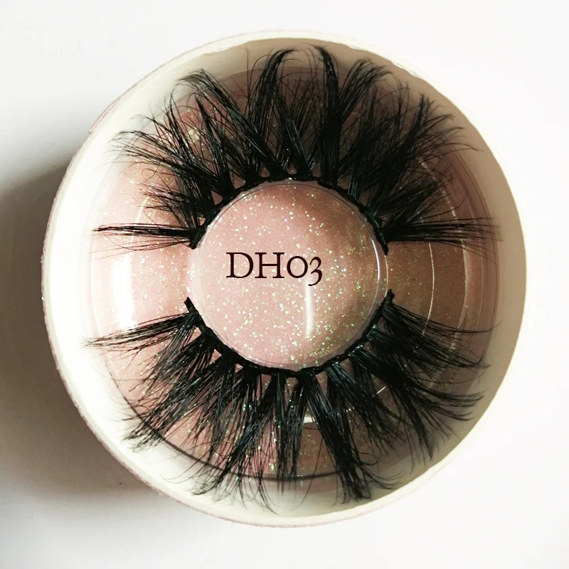 

25mm 5D Thick Mink Eyelashes Fake Lashes Long Makeup Mink Lashes Eyelash Handmade with pack 25mm Premium High Quality 77