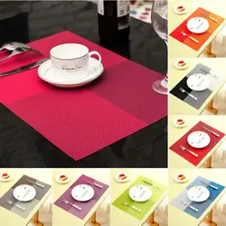 Новая мода ПВХ коврики под посуду на стол Европа Стиль Кухня инструмент Салфетки сервировочные Coaster Кофе Чай подставка