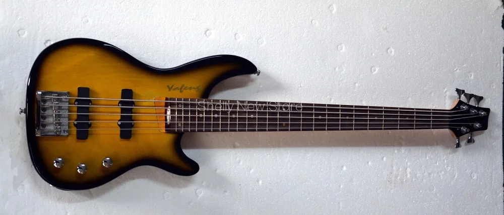 

Shelly new store factory custom 5 string Jazz black pickups rosewood fingerboard electric bass guitar musical instruments shop