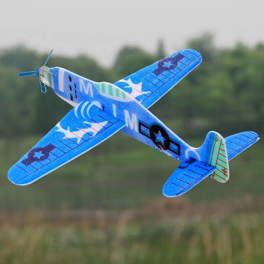 

19cm Hand Throw Flying Glider Planes EPP Foam Airplane Party Bag Fillers Mini Drone Aircraft Model Toys For Kids