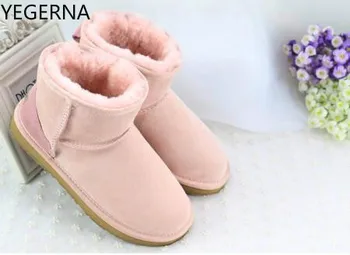 

high quality men snow boots fashion calfskin warm comfortable women snow boots free shipping