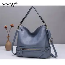 Большая вместительная сумка женская воловья Бостонская сумка модная с верхней ручкой ручные сумки Torebki Damskie сплошной цвет Pochette Femme