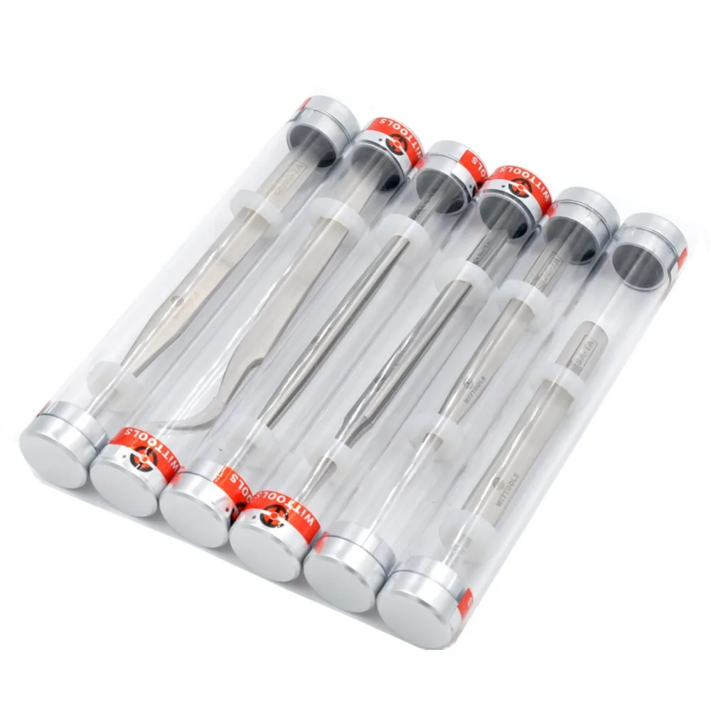 1pcs WiTiXX TA Series Tweezers Mobile Phone Watch Repair Tools Anti-acid Super Sharp Forceps Holding Small Items