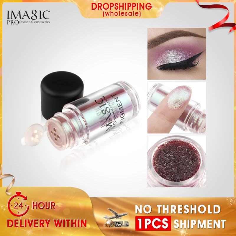 

IMAGIC Glitter Eyeshadow 9 Color Glitter Eyes Monochrome Eyes Shimmer Powder Makeup Tool Eye Cosmetics