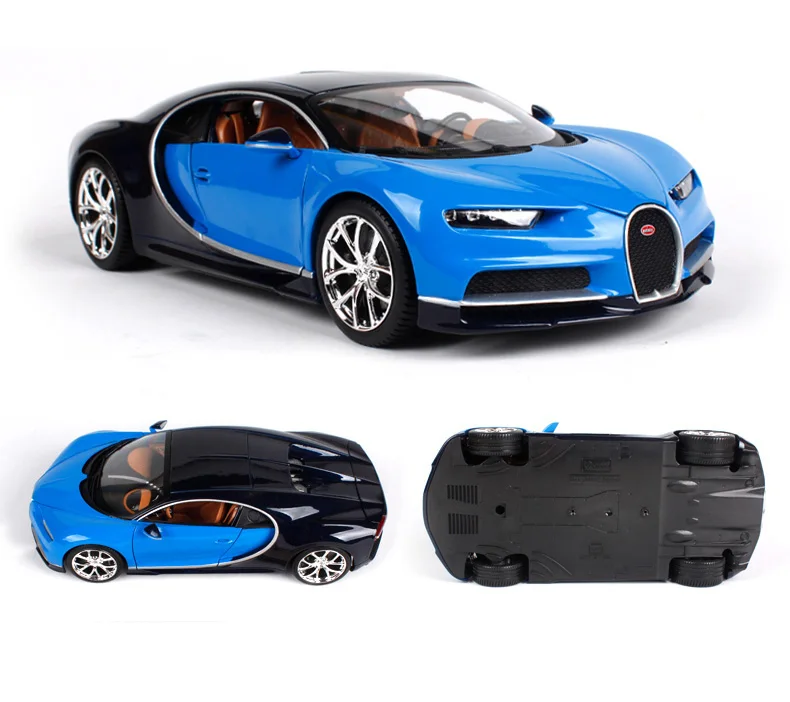 Maisto Bburago 1:18 Bugatti Chiron металлическая литая модель автомобиля для детей рождественские подарки коллекция игрушек