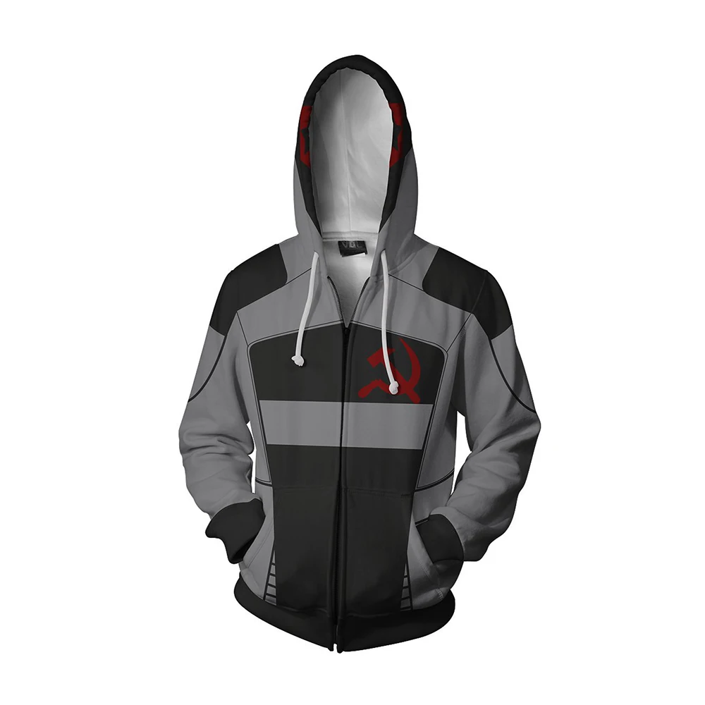 Игра Borderland толстовки Assassin Zero косплей костюм 3D печать толстовка с капюшоном для мужчин взрослых мультфильм молния пальто хип хоп куртка - Цвет: 3