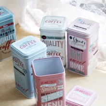 1 шт., английские чайные банки с буквенным принтом, коробка для хранения конфет, Свадебная коробка для хранения, жестяная банка, органайзер для ювелирных изделий, контейнер для дома, Европа, ENL 007