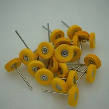 2,35 мм хвостовик Полировка тканевые салфетки круглое колесо для вращающихся инструментов Желтый 30 шт