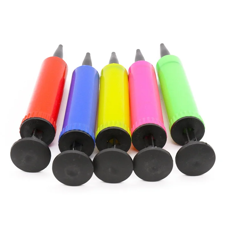 Plastic Hand Held Ball Party Balloon Inflator Air Pump Portable Useful