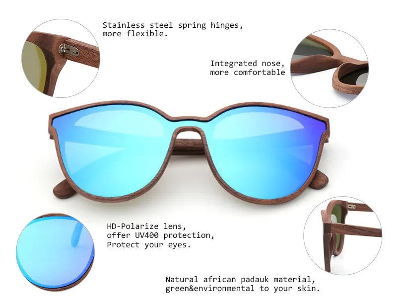 Зебра деревянные солнцезащитные очки в стиле ретро мужские плоские коробки женские UV400 Солнцезащитные очки Oculos Gafas праздничные подарки очки для путешествия