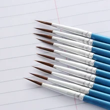 10 шт./партия точечная насадка для выпечки, инструменты для выпечки, нейлоновая волоконная линия для рисования, ручка для рисования, кисть для рисования, помадка, украшение торта