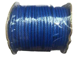 50 ярдов/roll + 3.5 мм синяя Корея полиэстер воск шнур вощеный веревки нить + DIY Аксессуары и украшения браслет ожерелье провода струнного