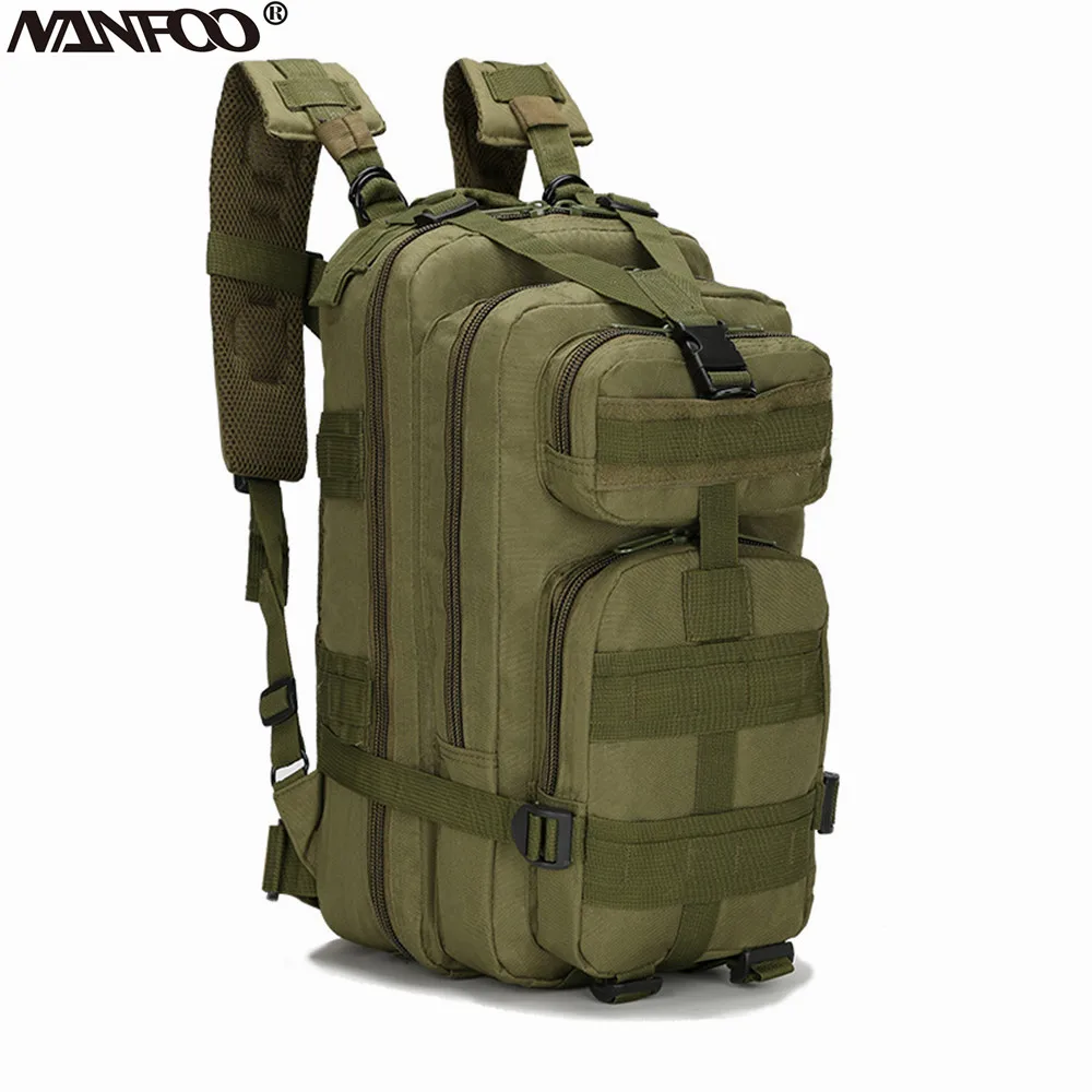 

600D Nylon Waterproof Tactical Military Backpack 25L 3P Backpack Outdoor Sports Climbing Backpack Bionic Camouflage Hunting Bag