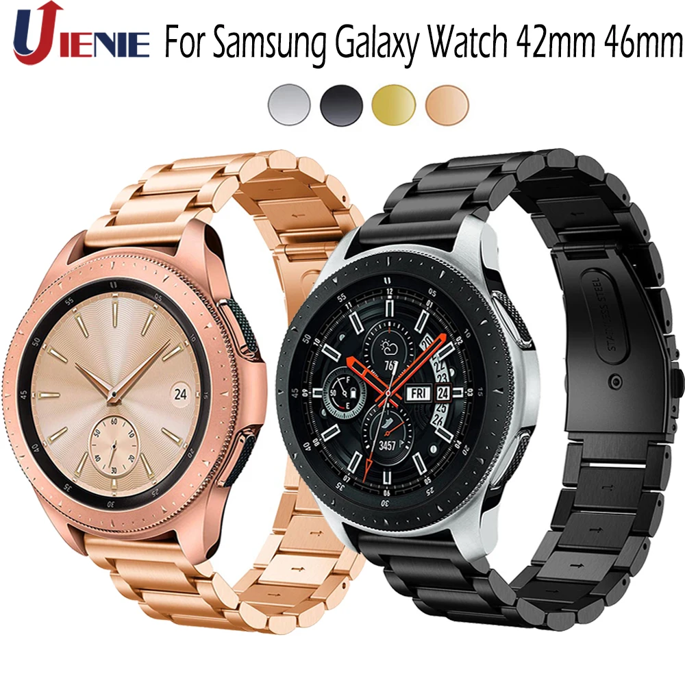 Ремешок из нержавеющей стали для Samsung Gear S3 S2 умный Браслет Galaxy Watch 42 мм 46 Huawei GT2 20 22 |