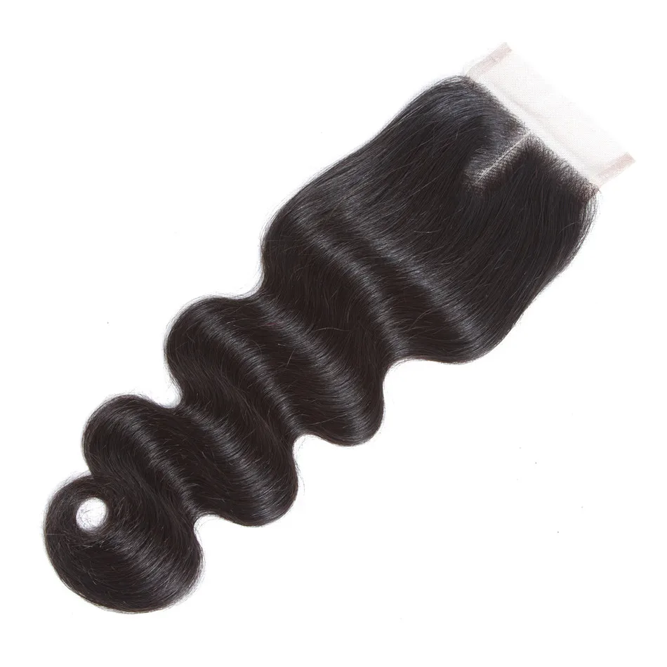 Body Wave Hair Bundles With Closure Tuneful Brazilian Hair Weaves Bundle Natural Color NonRemy Human 3 Bundles With Closure