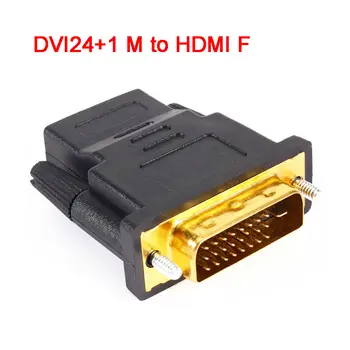 

1 PCS Gold Plated DVI24+1 HDMI Convert Male to Female M-F Adapter Converter Cable Cabo for HDTV LCD DVI-D HDMI conversion 1080P