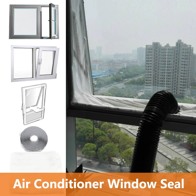 

Air Lock Window Seal Plate White Universal Mobile Air Conditioning Soft Board For Mobile Air Conditioner Window 4m