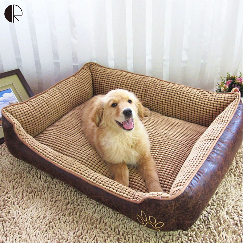 Buyuk Boy Ekstra Buyuk Nefes Pu Deri Kopek Yatak Ev Kanepe Kulubesi Yikanabilir Yumusak Polar Misir Kadife Pet Kopek Kedi Sicak Yatak Dog Products For Sale Dog Beds And Accessoriesdog Frame Bed Aliexpress