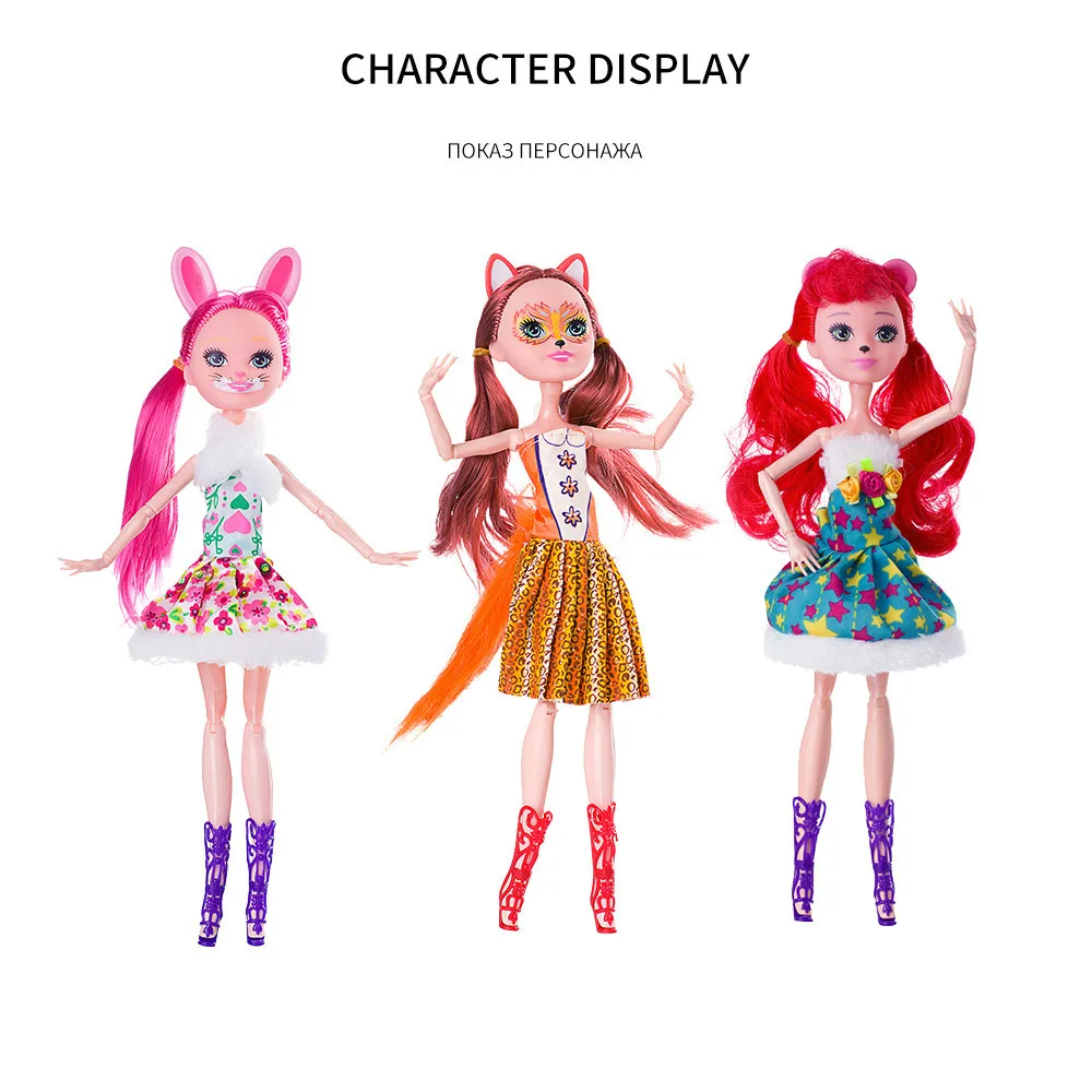

New Enchantimals Doll Toy Natural Friends Collection Action Figure Dolls Children Christmas Gift Anime Figure Girls Toy for Kids