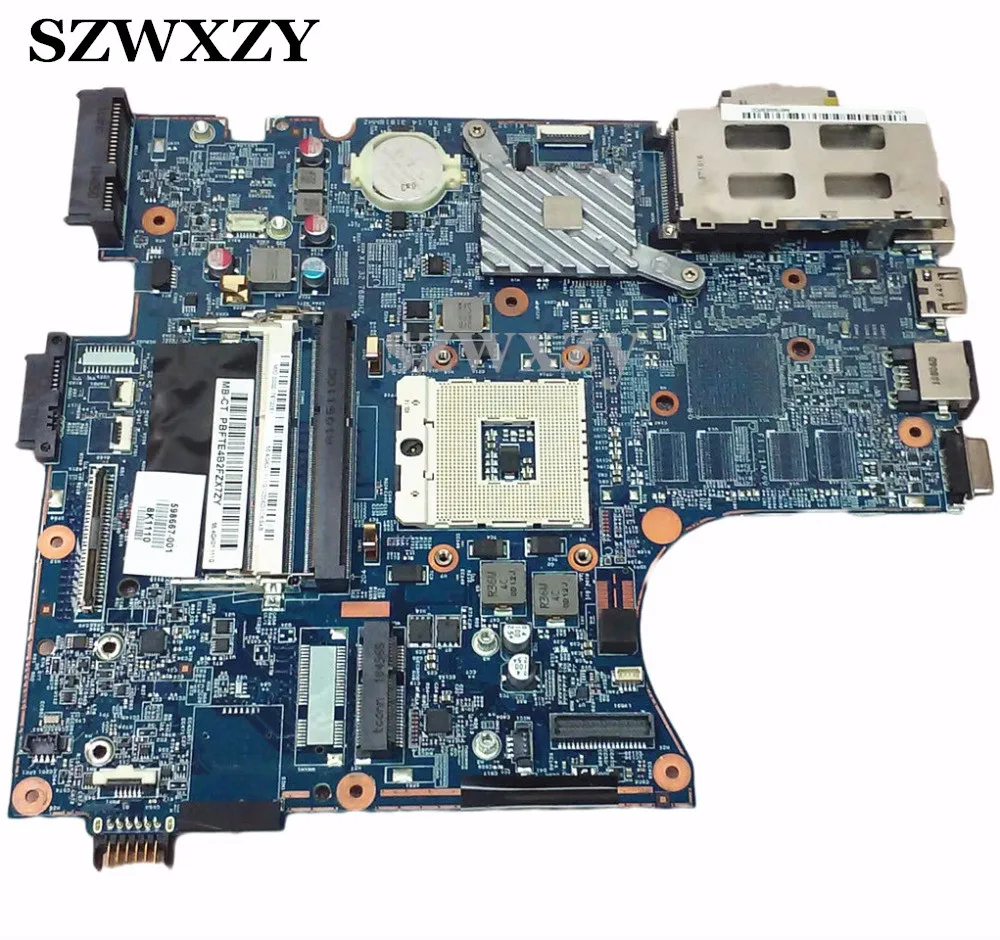 Материнская плата для ноутбука HP 4520S 4720S 598667-001 48.4GK06.011 PGA989 DDR3 полностью