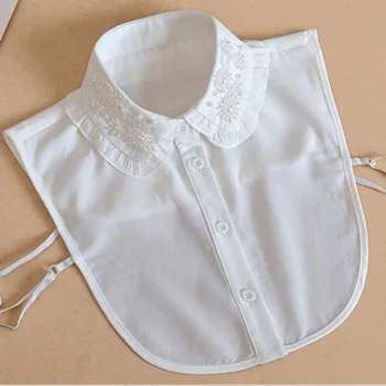

New Shirt decoration fake Hand-studded beaded bird Detachable wild beaded sweater striped lace decoration Female autumn winter