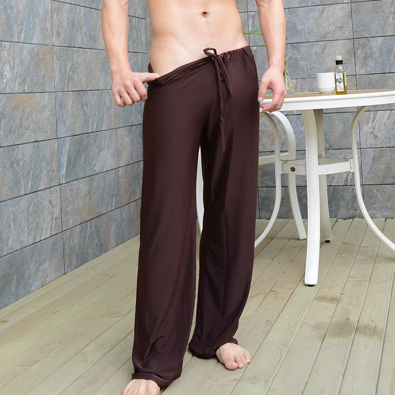 Новое поступление, сексуальные мужские штаны для сна, свободные пижамы, пижамные штаны, Мужские гладкие штаны для отдыха, пижама, hombre Masculino, домашняя одежда