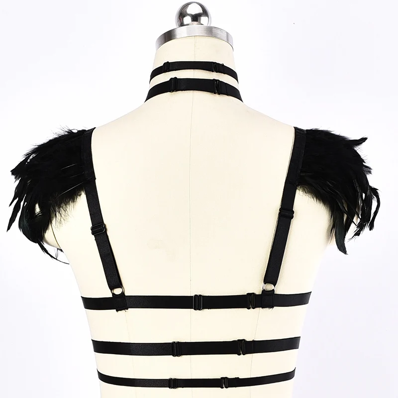 Прозрачная сетка вышивка сексуальное женское белье комплект регулировки бандаж бандаж, бюстгальтер Goth женский, черный Стринги эластичный