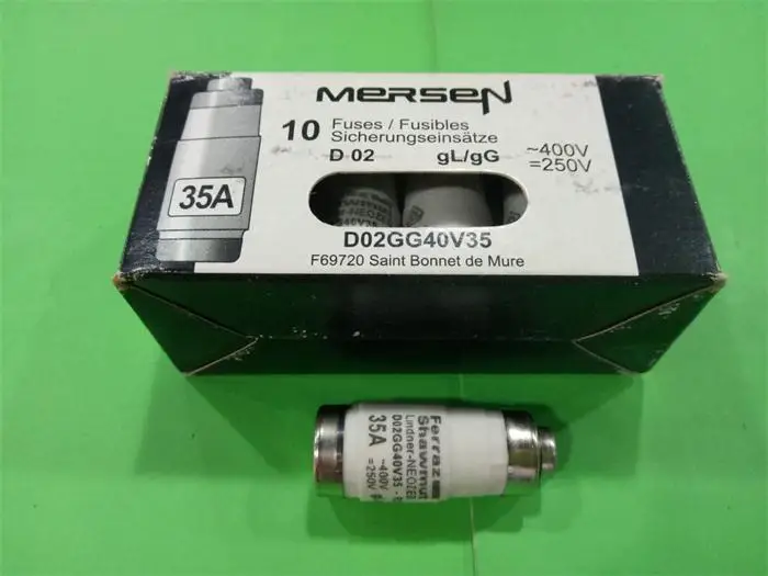

Free shipping 5pcs D02GG40V35 fuse Mersen 35A 400V ceramic Faleimeiersen genuine