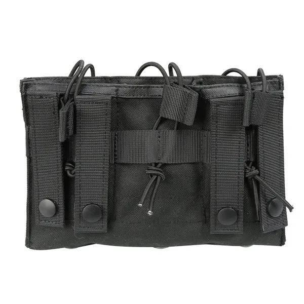 B Нейлоновые 1000D сумки милитари 3 карманные тактические molle тройной с открытым верхом подсумок системы Пейнтбол сумка для оборудования - Цвет: B
