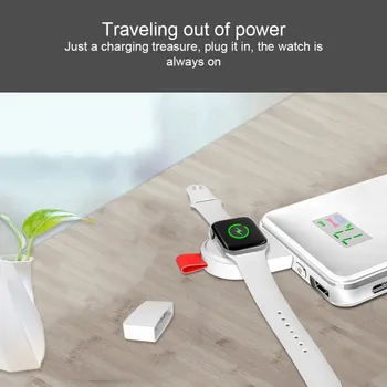 

REXLIS Magnetic Induction Charger Wireless Fast Charging Dock Pad for Apple Watch 3 / 4
