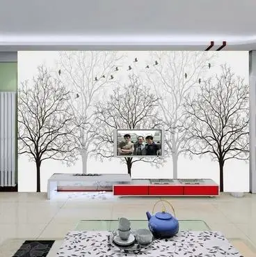 Custom 3d wallpaper Large adornment mural wallpaper/restaurant/study frameless abstract personality three trees | Обустройство дома