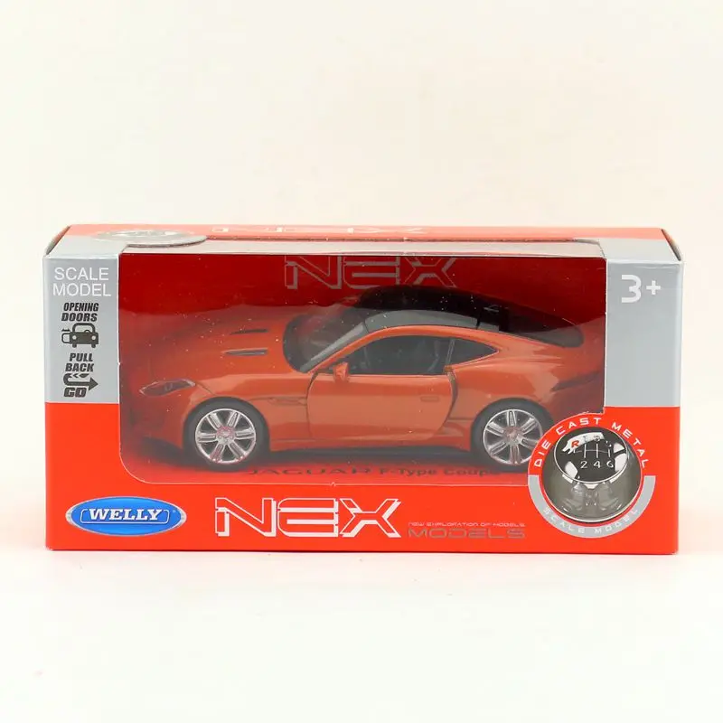 Литая металлическая модель Welly масштаб 1:36 JAGUAR F TYPE COUPE игрушечный автомобиль