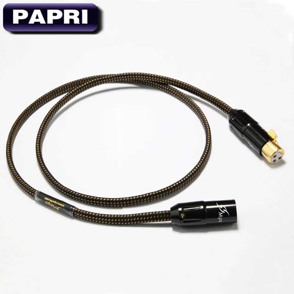 PAPRI MPS X 9 XLR Позолоченные разъемы 6N 99.99997% OCC + посеребренный аудиокабель DAC DVD