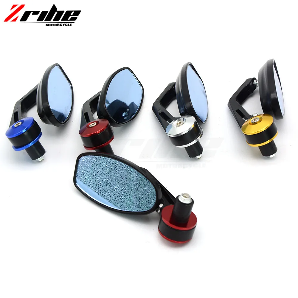 for 7/8&amp;quot;&amp;quot; 22mm Universal Motorcycle handle bar Rearview Mirror Handle bar End Side Mirrors For Suzuki 2004 2005 GSXR 600 750 K4