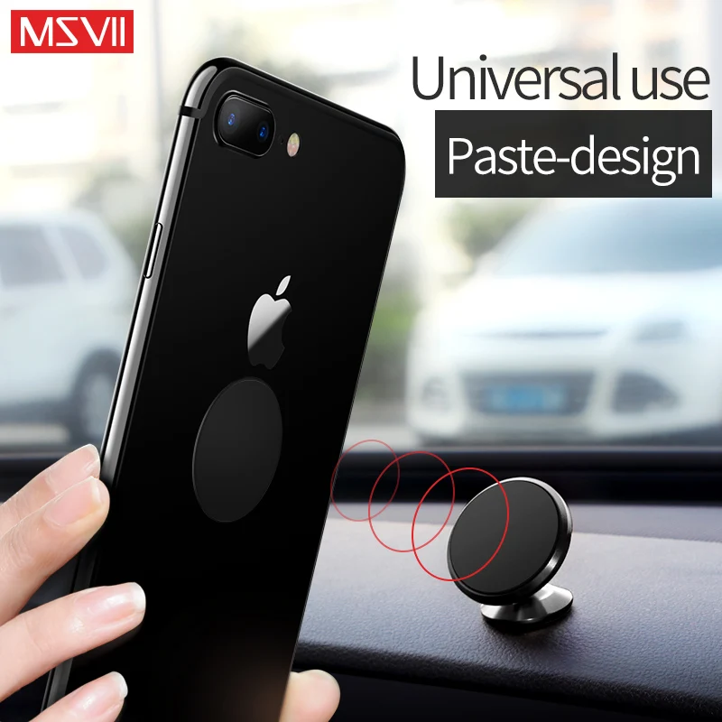 MSVII Магнитная автомобильная подставка для телефона iPhone samsung Xiaomi 360 Вращение