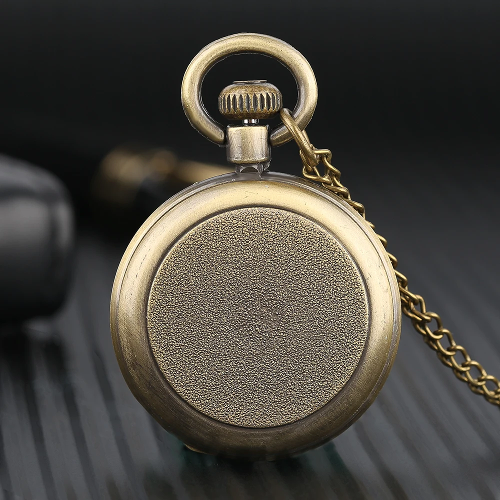 YISUYA Antique Eiffel Tower Dial Pocket Watch Men Theme Fashion Pocketwatch Kid Gift Skull Punk Open Face Quartz Watch Best Gift (8)