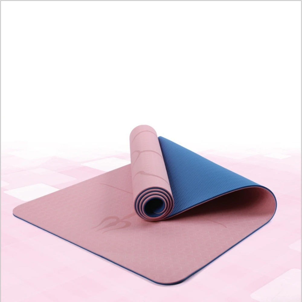 Extra Thick TPE Yoga Mat 8mm 183*61cm Yoga Beginner Body Line Non-slip Exercise Yoga Mat TPE acupressure Mat Yoga Esterilla Yoga