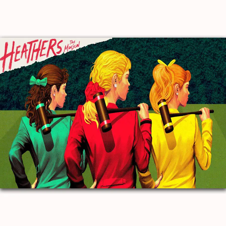 FX2486 Heathers музыкальные пользовательские классические телевизионные сериалы постер художественный шелковый принт светлые холщовые домашняя, комнатная, Настенная Декор с печатью