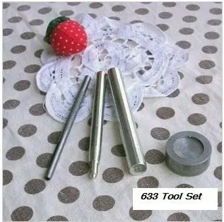 DIY Snap Button 633 Snap fastener tool set, DIY tool set to assemble Snap Buttons Tool, 1set