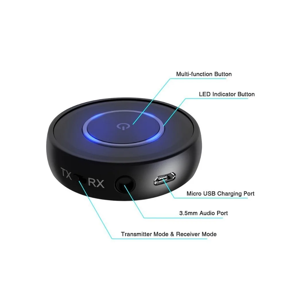 Binyeae Bluetooth 4 1 Aptx low latency CSR8670 RCA Aux 3 5mm Music Transmitter font b