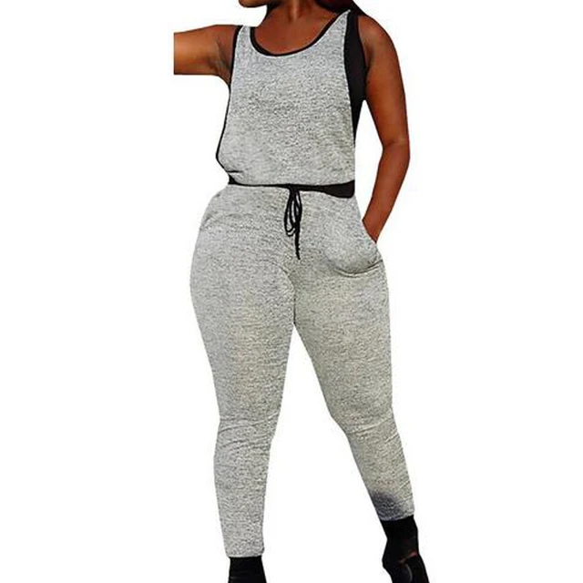 Women's 1 Piece Sexy Bodycon Charming Athletic Jumpsuit Women Elegant
