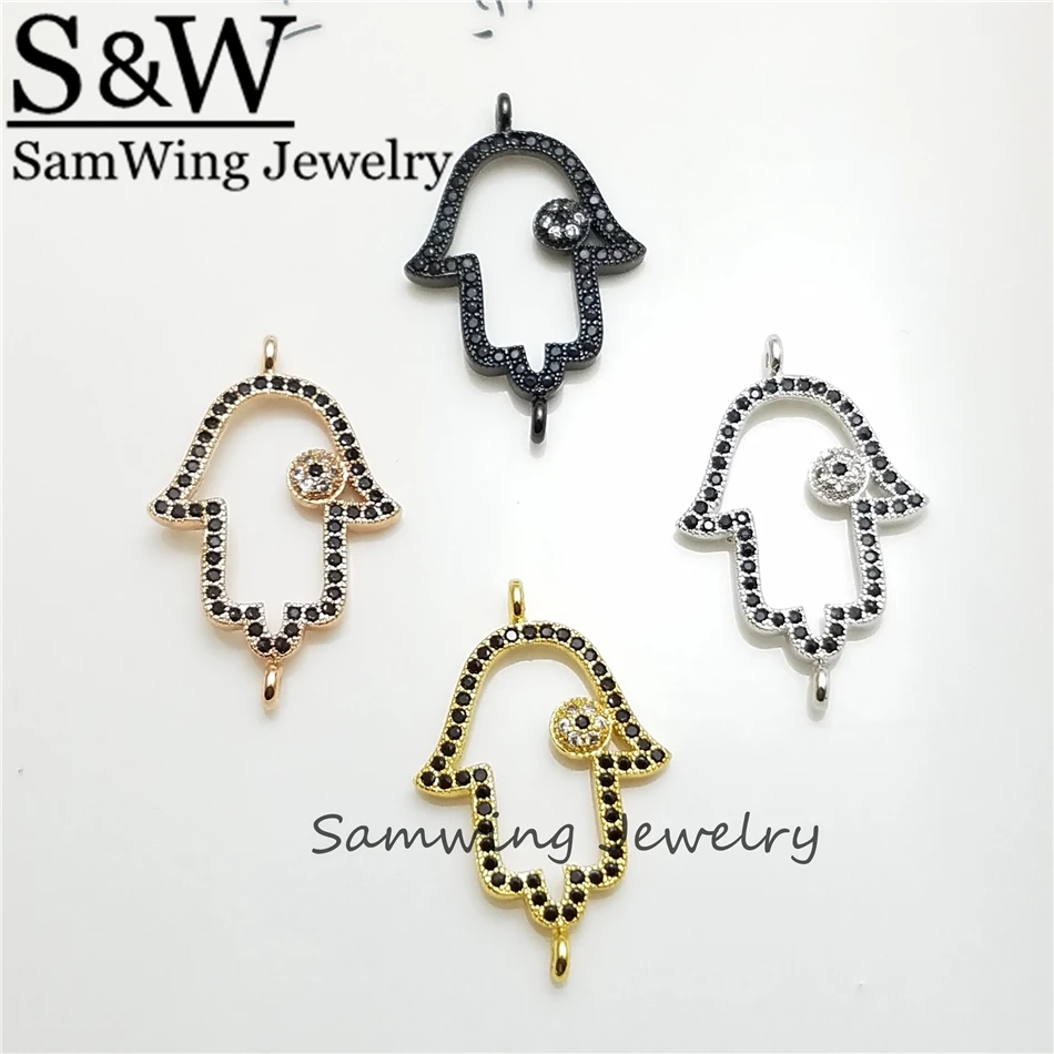 

10 Piece Wholesale Gift Charm Fatima Hand Hamsa charm For Women copper Friendship Charm