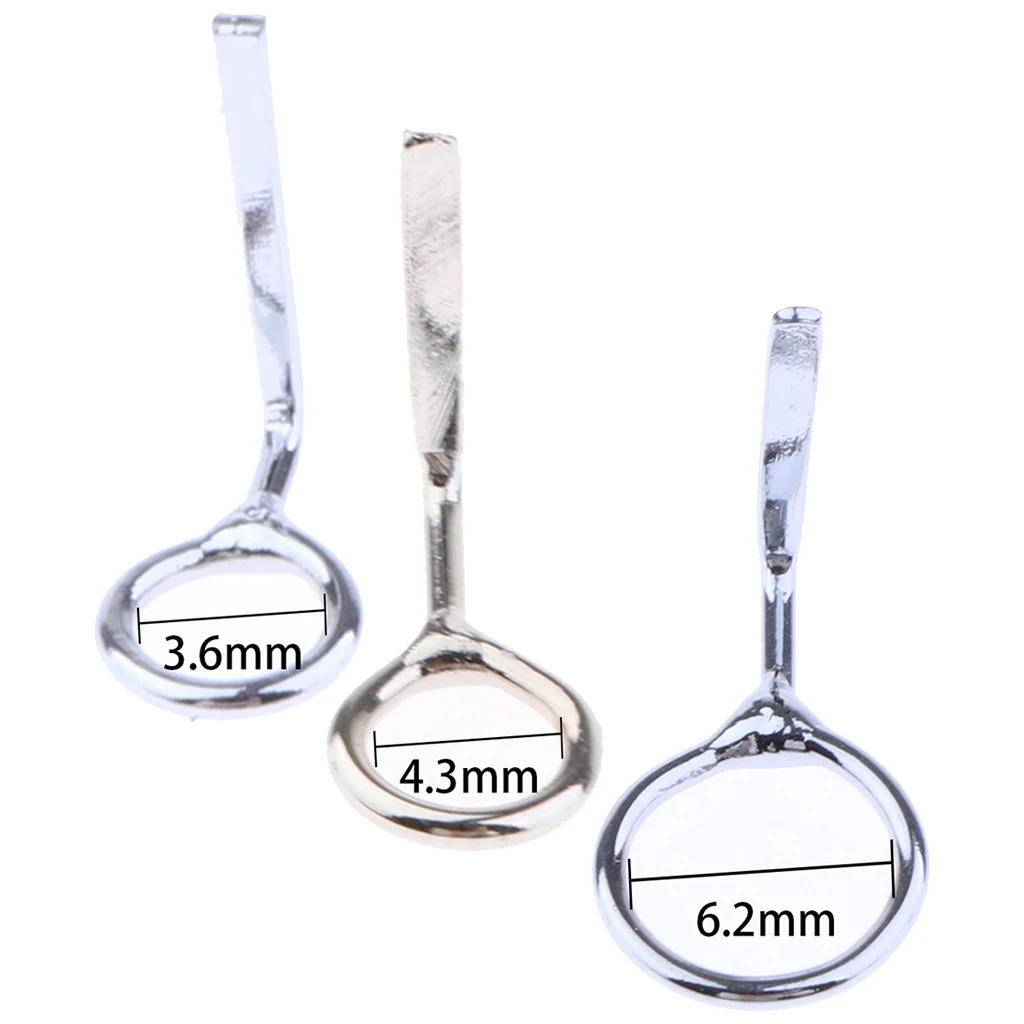 10 Pieces Stainless Steel Fishing Rod Guides Fishing Rod Tip Repair Kit Corrosion-resistant Fishing Rod Guides Mixed Sizes 10 Pieces Stainless Steel Fishing Rod Guides Fishing Rod Tip Repair Kit Corrosion-resistant Fishing Rod Guides Mixed Sizes