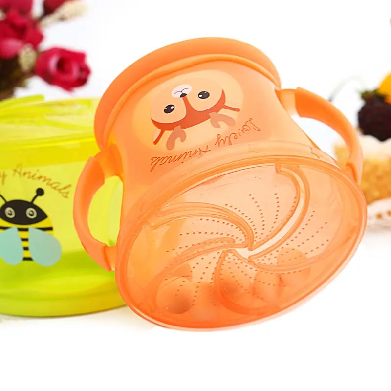 

Infant Toddler 360 Rotate Spill-Proof Biscuits Cup Baby Snack Box Food Container Feeding Children Assist Food