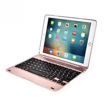 Для iPad Pro 9.7 Air 2 с подсветкой раскладушка типа Беспроводной корпус клавиатуры ABS Стенд Smart Cover с backlits Bluetooth клавиатура Фоли