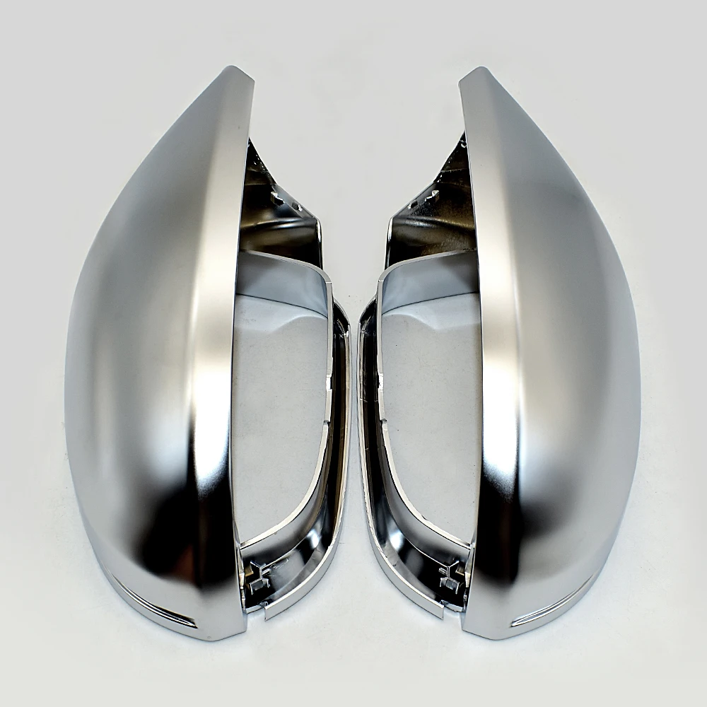 

For Audi A6 S6 C7 4g Side Wing Mirror Covers Caps Silver Matte Chrome 2013 2014 2015 2016 2017 2018 Aluminum Brushed